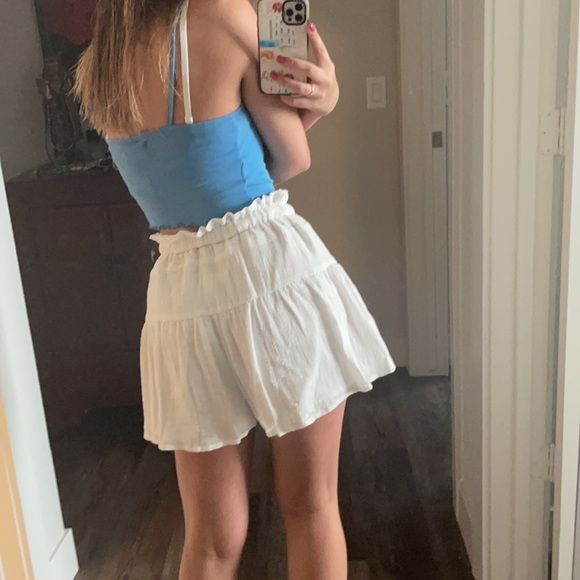 White flow-y shorts from ASOS. Size small. - Picture 2 of 4